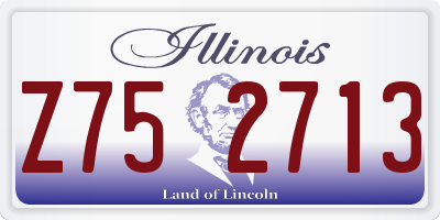 IL license plate Z752713