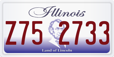 IL license plate Z752733