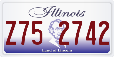 IL license plate Z752742