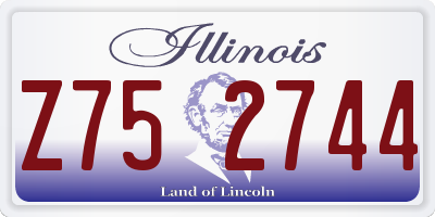 IL license plate Z752744