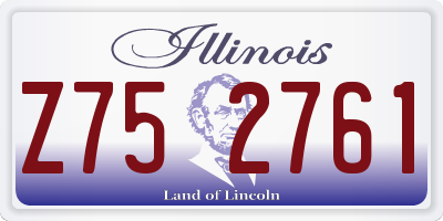 IL license plate Z752761