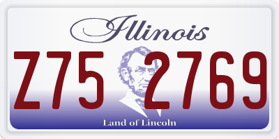 IL license plate Z752769