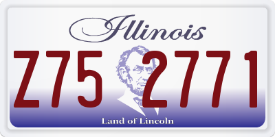IL license plate Z752771