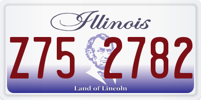 IL license plate Z752782