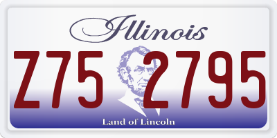 IL license plate Z752795