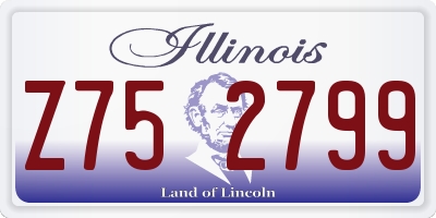 IL license plate Z752799