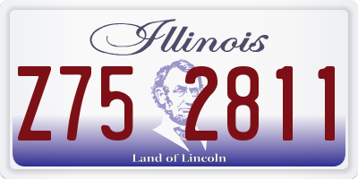 IL license plate Z752811