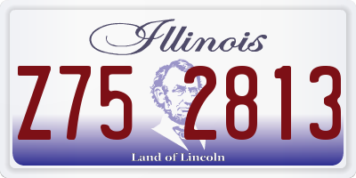 IL license plate Z752813