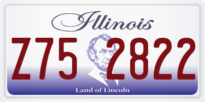 IL license plate Z752822