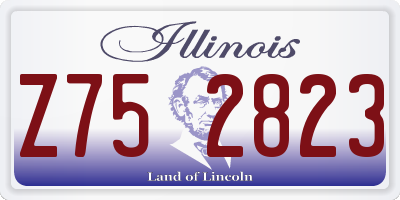 IL license plate Z752823