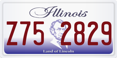 IL license plate Z752829