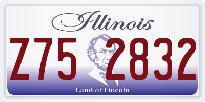 IL license plate Z752832