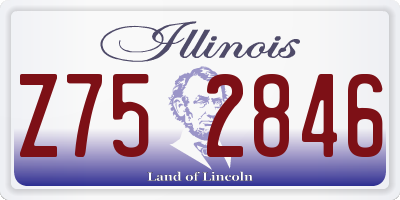 IL license plate Z752846