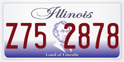 IL license plate Z752878