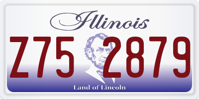 IL license plate Z752879