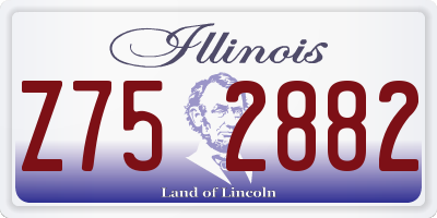 IL license plate Z752882