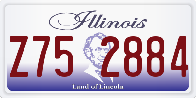 IL license plate Z752884
