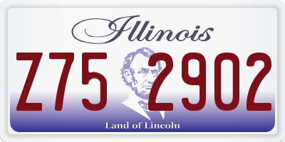 IL license plate Z752902