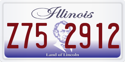 IL license plate Z752912