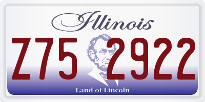IL license plate Z752922
