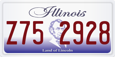IL license plate Z752928