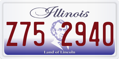 IL license plate Z752940