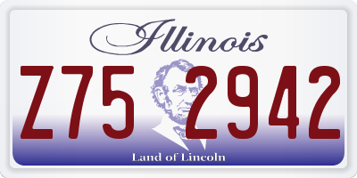 IL license plate Z752942