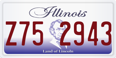 IL license plate Z752943