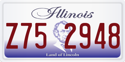 IL license plate Z752948