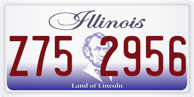IL license plate Z752956