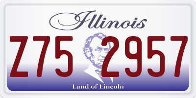 IL license plate Z752957
