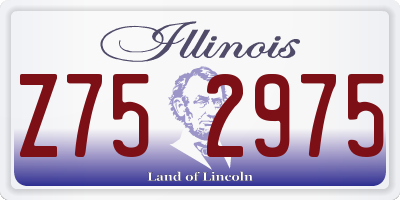 IL license plate Z752975