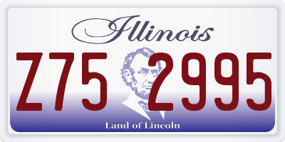 IL license plate Z752995