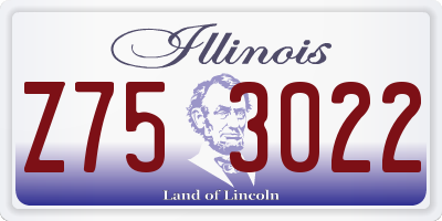 IL license plate Z753022