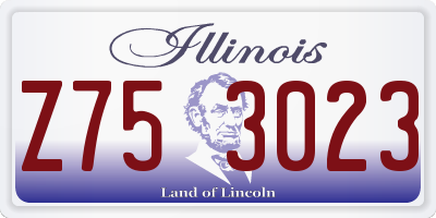 IL license plate Z753023