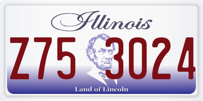 IL license plate Z753024