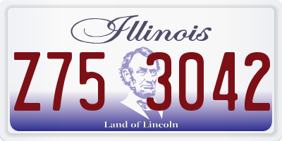 IL license plate Z753042