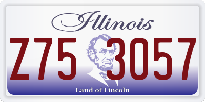 IL license plate Z753057