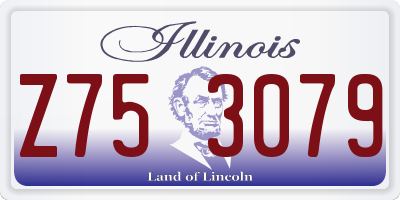 IL license plate Z753079