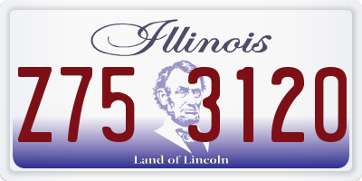 IL license plate Z753120