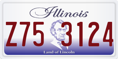 IL license plate Z753124