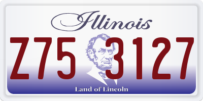 IL license plate Z753127