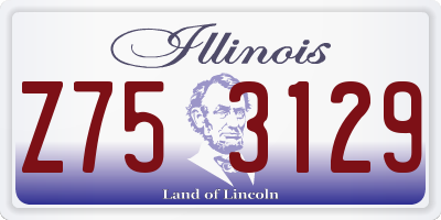 IL license plate Z753129