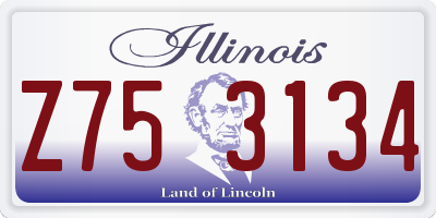 IL license plate Z753134
