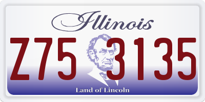 IL license plate Z753135