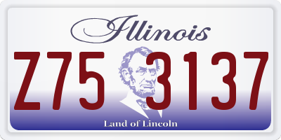 IL license plate Z753137