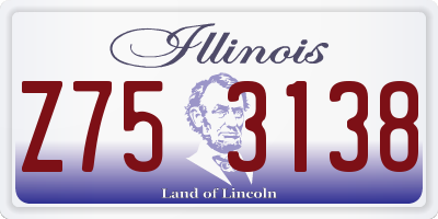 IL license plate Z753138