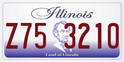 IL license plate Z753210