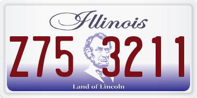 IL license plate Z753211