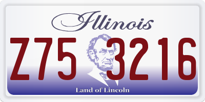 IL license plate Z753216